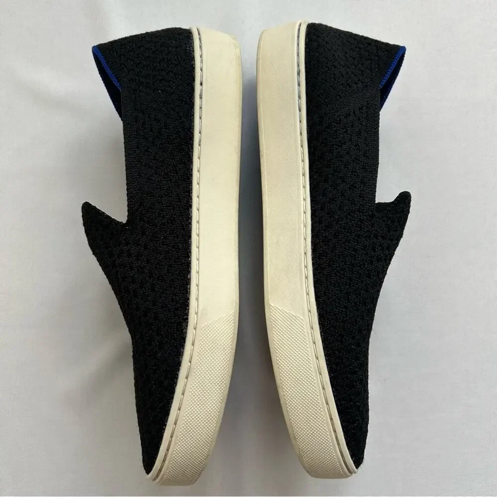 Rothy's The Original Slip On Sneakers Black Size 8